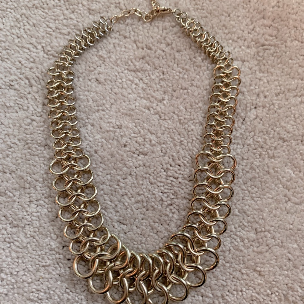 Gold Chain Statement Necklace